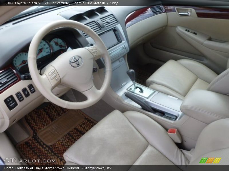 Cosmic Blue Metallic / Ivory 2004 Toyota Solara SLE V6 Convertible