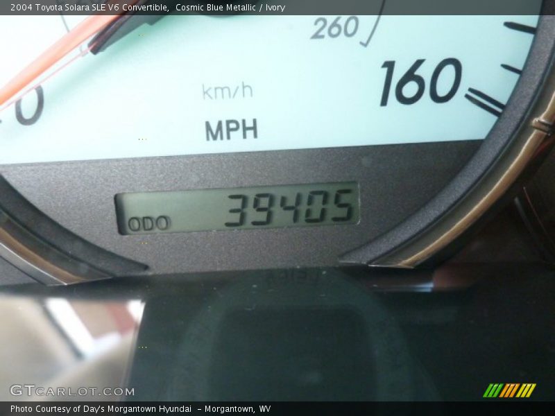 Cosmic Blue Metallic / Ivory 2004 Toyota Solara SLE V6 Convertible