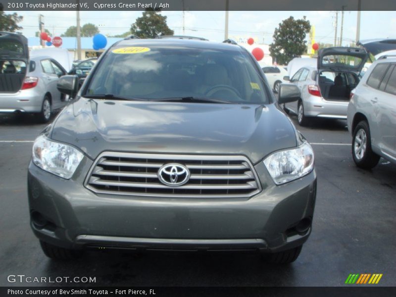 Cypress Green Pearl / Ash 2010 Toyota Highlander V6