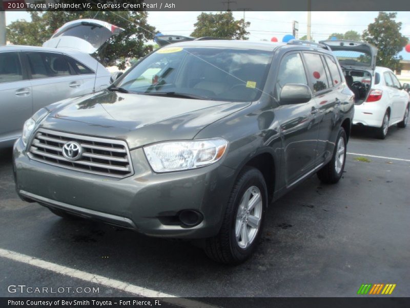 Cypress Green Pearl / Ash 2010 Toyota Highlander V6