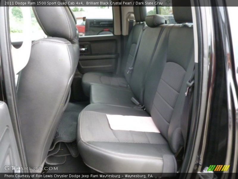 Brilliant Black Crystal Pearl / Dark Slate Gray 2011 Dodge Ram 1500 Sport Quad Cab 4x4