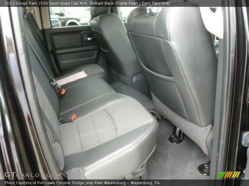 Brilliant Black Crystal Pearl / Dark Slate Gray 2011 Dodge Ram 1500 Sport Quad Cab 4x4
