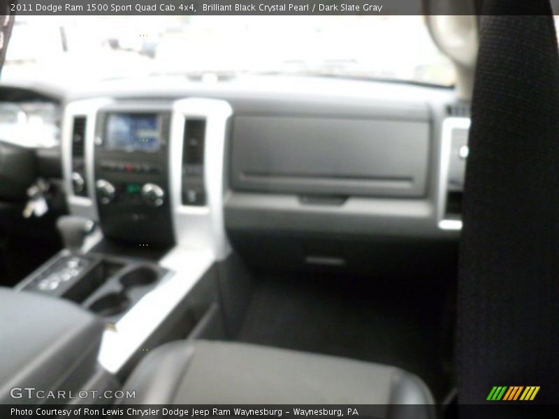 Brilliant Black Crystal Pearl / Dark Slate Gray 2011 Dodge Ram 1500 Sport Quad Cab 4x4