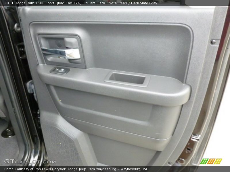 Brilliant Black Crystal Pearl / Dark Slate Gray 2011 Dodge Ram 1500 Sport Quad Cab 4x4