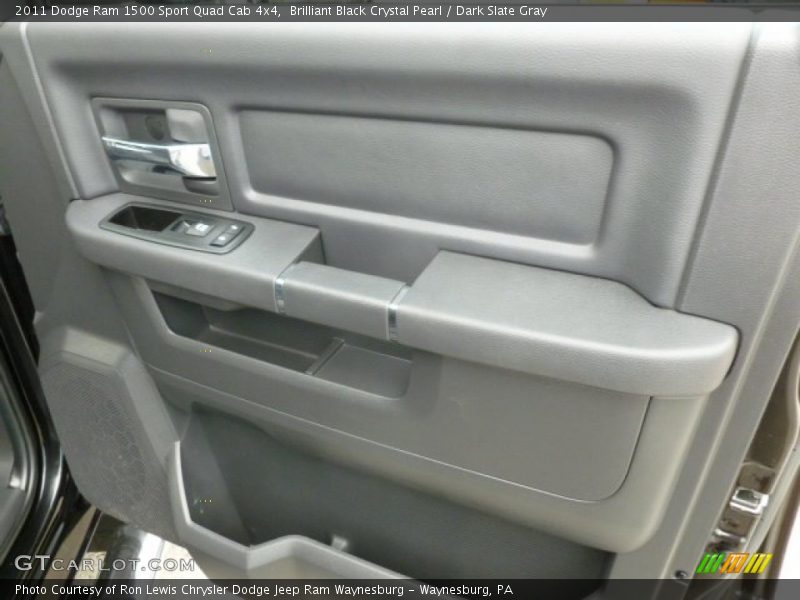 Brilliant Black Crystal Pearl / Dark Slate Gray 2011 Dodge Ram 1500 Sport Quad Cab 4x4