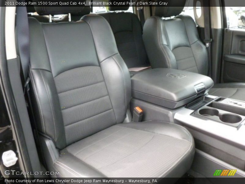 Brilliant Black Crystal Pearl / Dark Slate Gray 2011 Dodge Ram 1500 Sport Quad Cab 4x4
