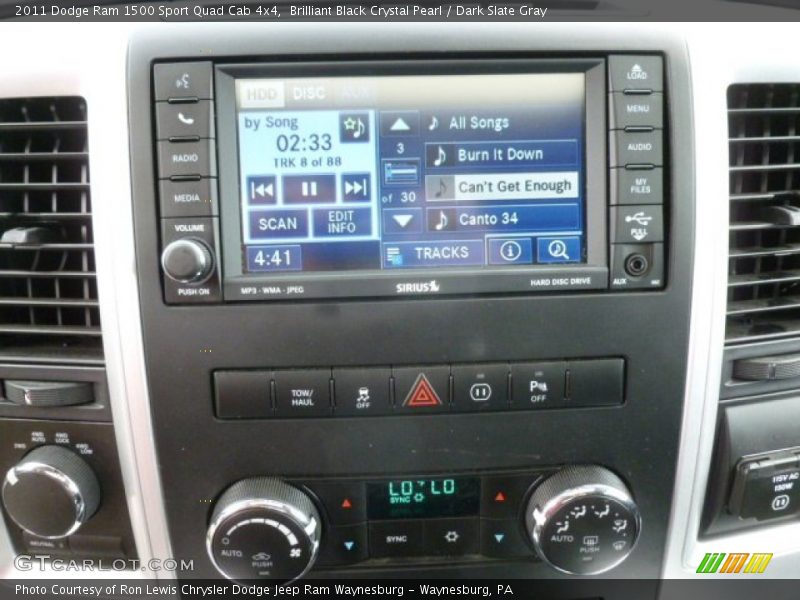 Brilliant Black Crystal Pearl / Dark Slate Gray 2011 Dodge Ram 1500 Sport Quad Cab 4x4