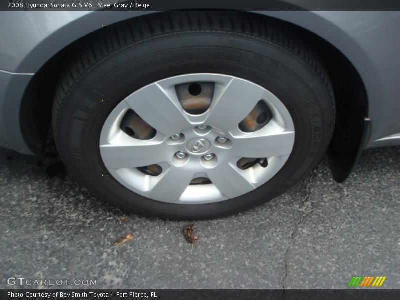 Steel Gray / Beige 2008 Hyundai Sonata GLS V6