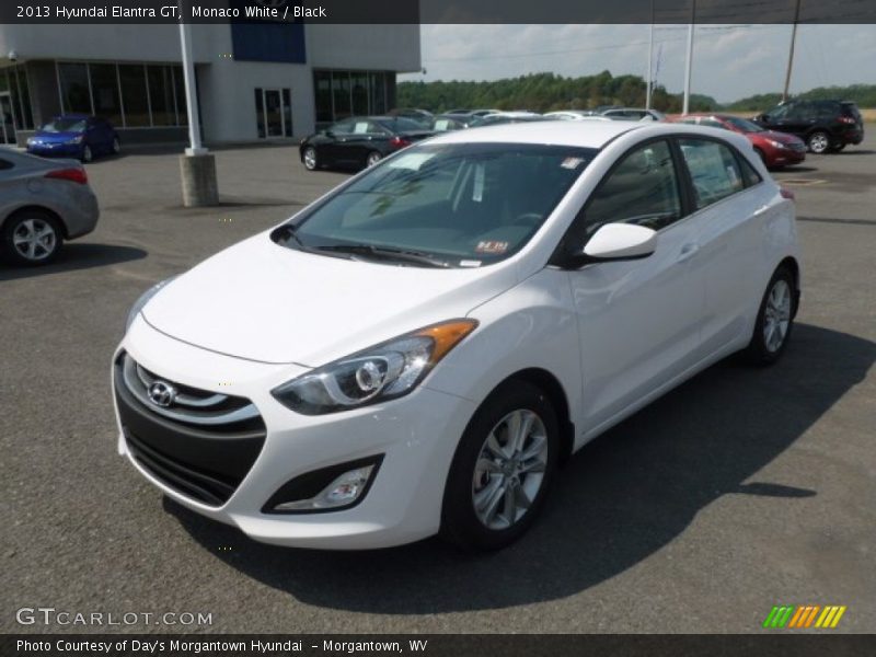 Monaco White / Black 2013 Hyundai Elantra GT