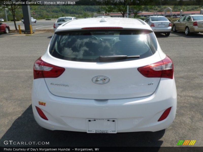 Monaco White / Black 2013 Hyundai Elantra GT