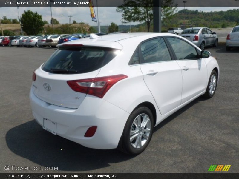 Monaco White / Black 2013 Hyundai Elantra GT