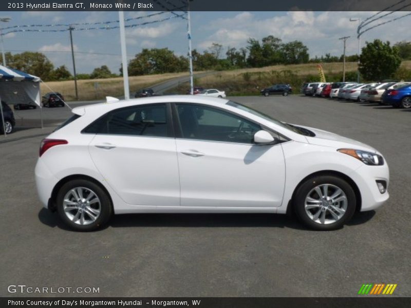 Monaco White / Black 2013 Hyundai Elantra GT