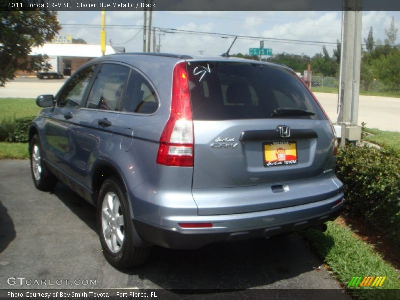 Glacier Blue Metallic / Black 2011 Honda CR-V SE