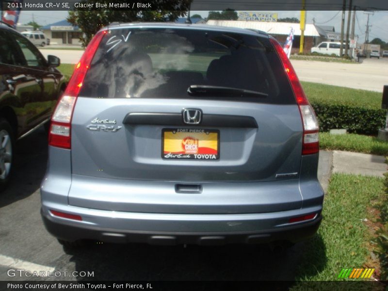Glacier Blue Metallic / Black 2011 Honda CR-V SE
