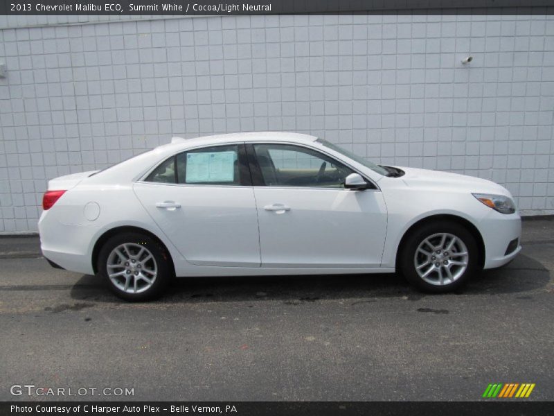 Summit White / Cocoa/Light Neutral 2013 Chevrolet Malibu ECO