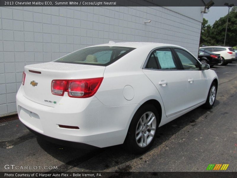 Summit White / Cocoa/Light Neutral 2013 Chevrolet Malibu ECO
