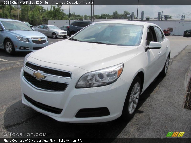 Summit White / Cocoa/Light Neutral 2013 Chevrolet Malibu ECO