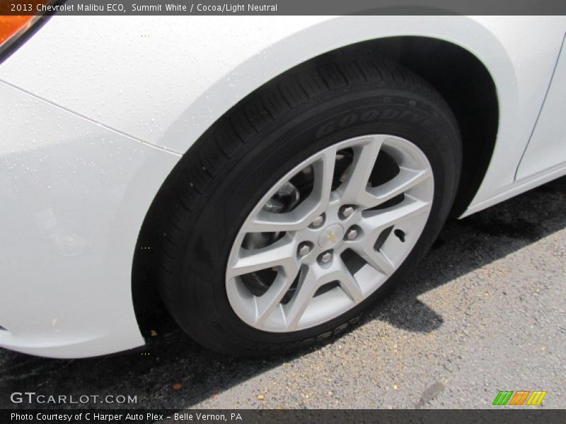 Summit White / Cocoa/Light Neutral 2013 Chevrolet Malibu ECO