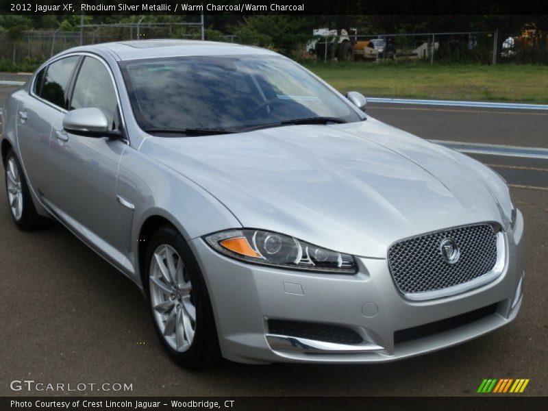 Rhodium Silver Metallic / Warm Charcoal/Warm Charcoal 2012 Jaguar XF