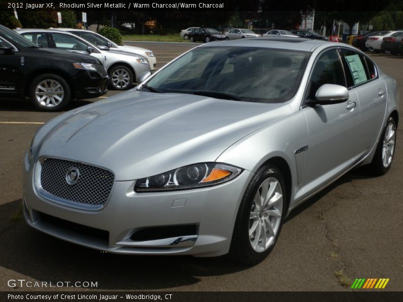 Rhodium Silver Metallic / Warm Charcoal/Warm Charcoal 2012 Jaguar XF