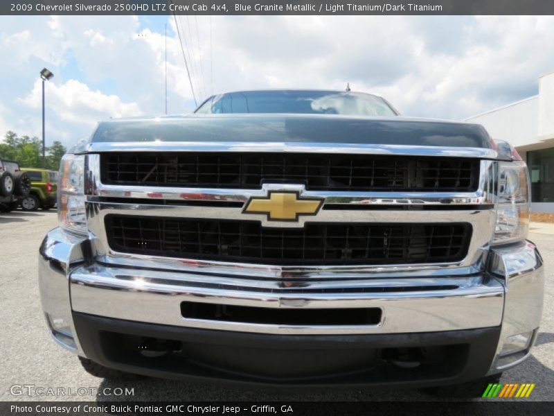 Blue Granite Metallic / Light Titanium/Dark Titanium 2009 Chevrolet Silverado 2500HD LTZ Crew Cab 4x4