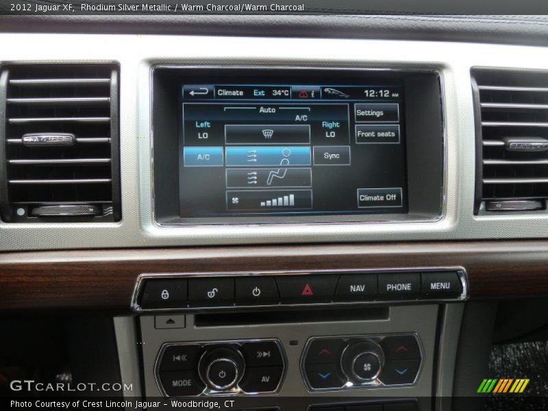 Rhodium Silver Metallic / Warm Charcoal/Warm Charcoal 2012 Jaguar XF
