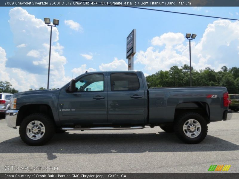 Blue Granite Metallic / Light Titanium/Dark Titanium 2009 Chevrolet Silverado 2500HD LTZ Crew Cab 4x4