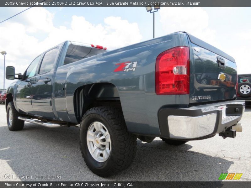 Blue Granite Metallic / Light Titanium/Dark Titanium 2009 Chevrolet Silverado 2500HD LTZ Crew Cab 4x4