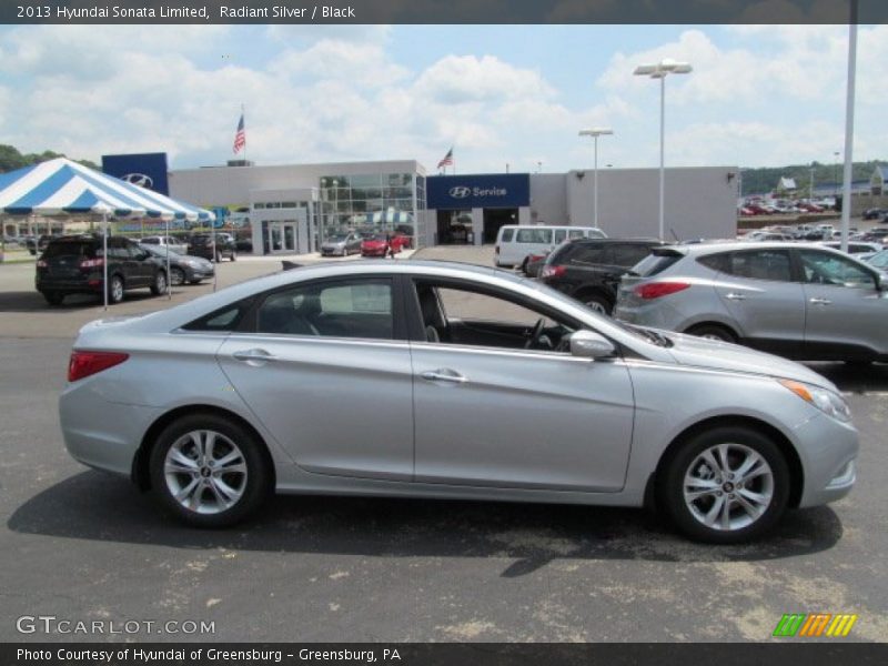Radiant Silver / Black 2013 Hyundai Sonata Limited