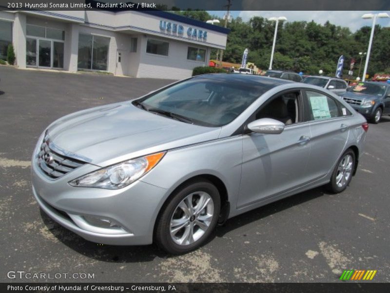 Radiant Silver / Black 2013 Hyundai Sonata Limited