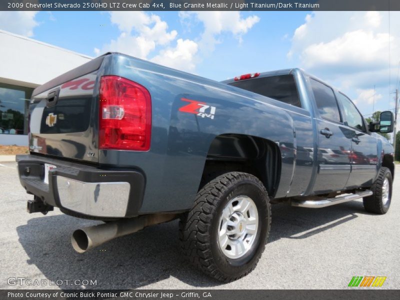 Blue Granite Metallic / Light Titanium/Dark Titanium 2009 Chevrolet Silverado 2500HD LTZ Crew Cab 4x4