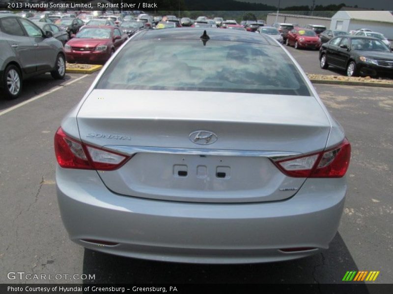Radiant Silver / Black 2013 Hyundai Sonata Limited