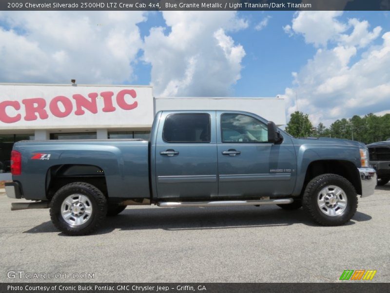 Blue Granite Metallic / Light Titanium/Dark Titanium 2009 Chevrolet Silverado 2500HD LTZ Crew Cab 4x4