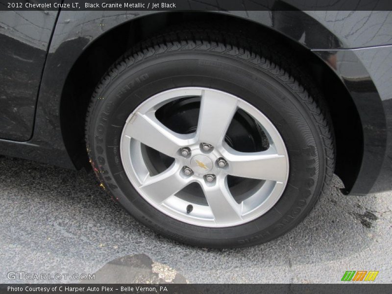 Black Granite Metallic / Jet Black 2012 Chevrolet Cruze LT
