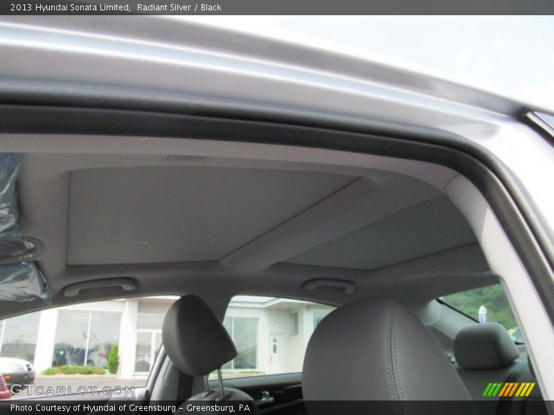 Radiant Silver / Black 2013 Hyundai Sonata Limited