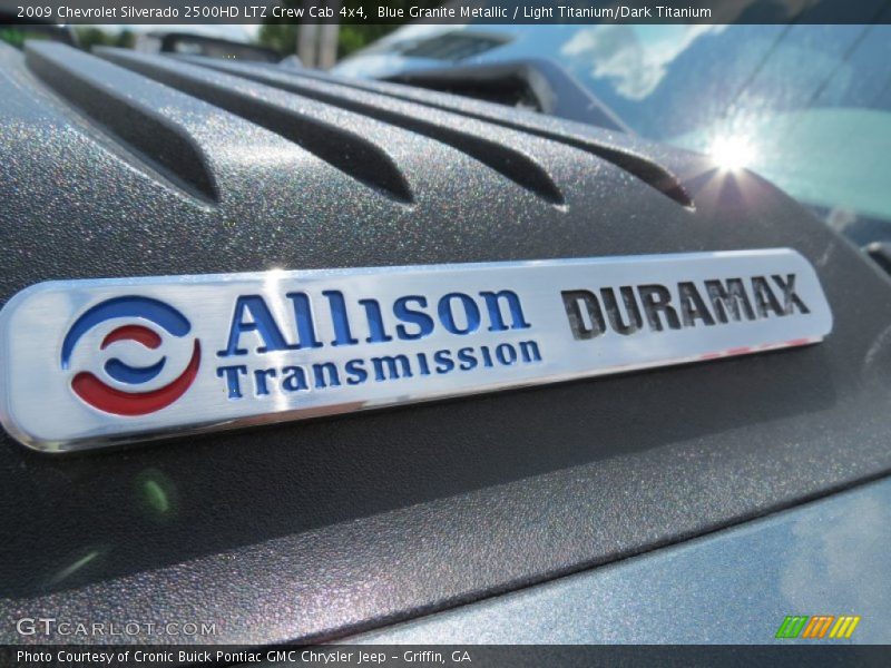 Blue Granite Metallic / Light Titanium/Dark Titanium 2009 Chevrolet Silverado 2500HD LTZ Crew Cab 4x4