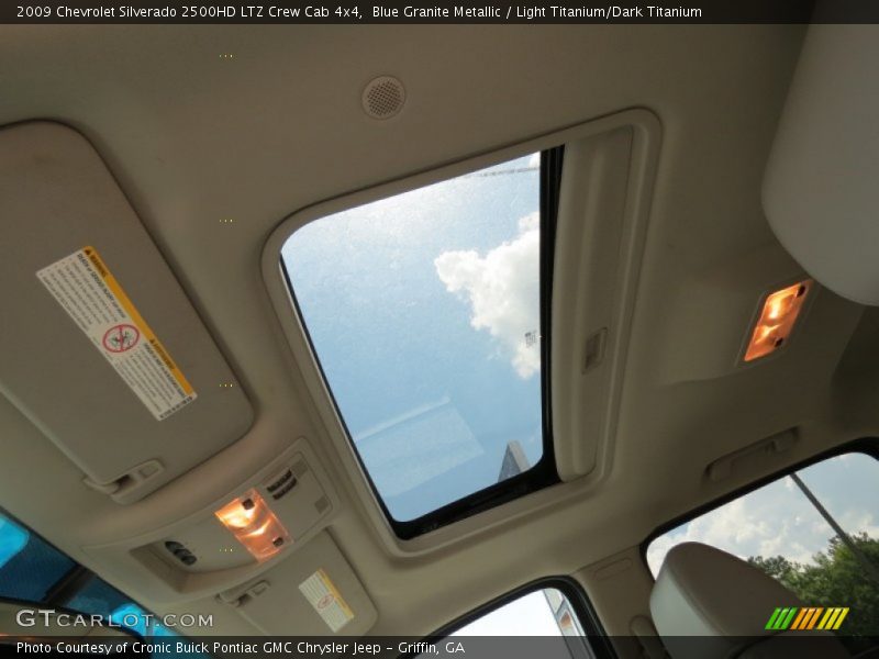 Blue Granite Metallic / Light Titanium/Dark Titanium 2009 Chevrolet Silverado 2500HD LTZ Crew Cab 4x4