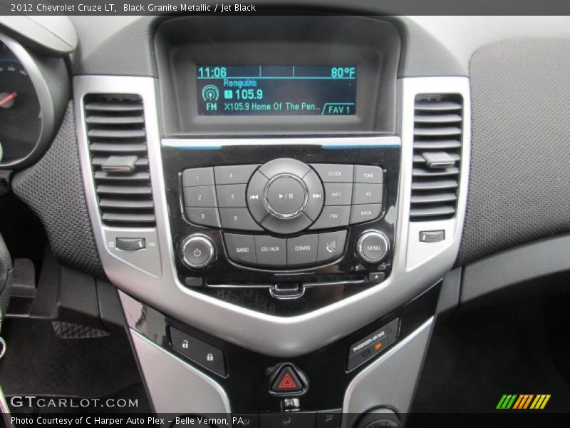 Black Granite Metallic / Jet Black 2012 Chevrolet Cruze LT