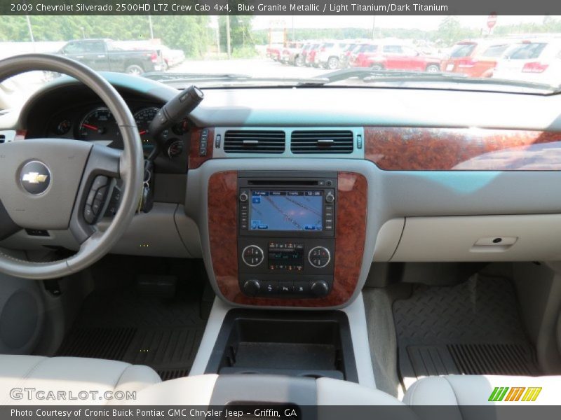 Blue Granite Metallic / Light Titanium/Dark Titanium 2009 Chevrolet Silverado 2500HD LTZ Crew Cab 4x4