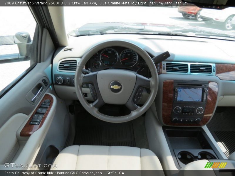 Blue Granite Metallic / Light Titanium/Dark Titanium 2009 Chevrolet Silverado 2500HD LTZ Crew Cab 4x4