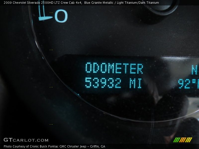 Blue Granite Metallic / Light Titanium/Dark Titanium 2009 Chevrolet Silverado 2500HD LTZ Crew Cab 4x4