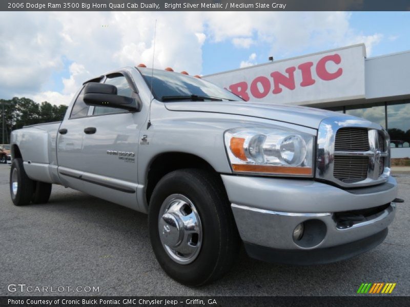Bright Silver Metallic / Medium Slate Gray 2006 Dodge Ram 3500 Big Horn Quad Cab Dually