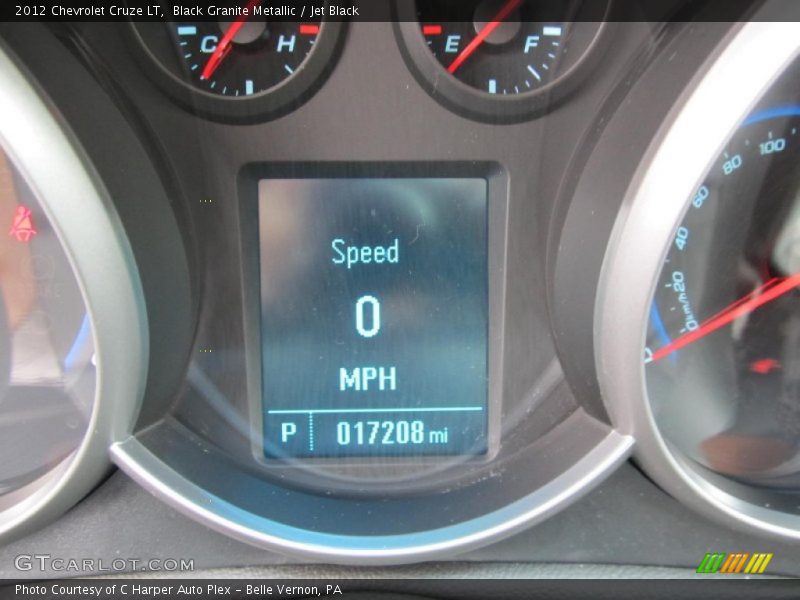 Black Granite Metallic / Jet Black 2012 Chevrolet Cruze LT