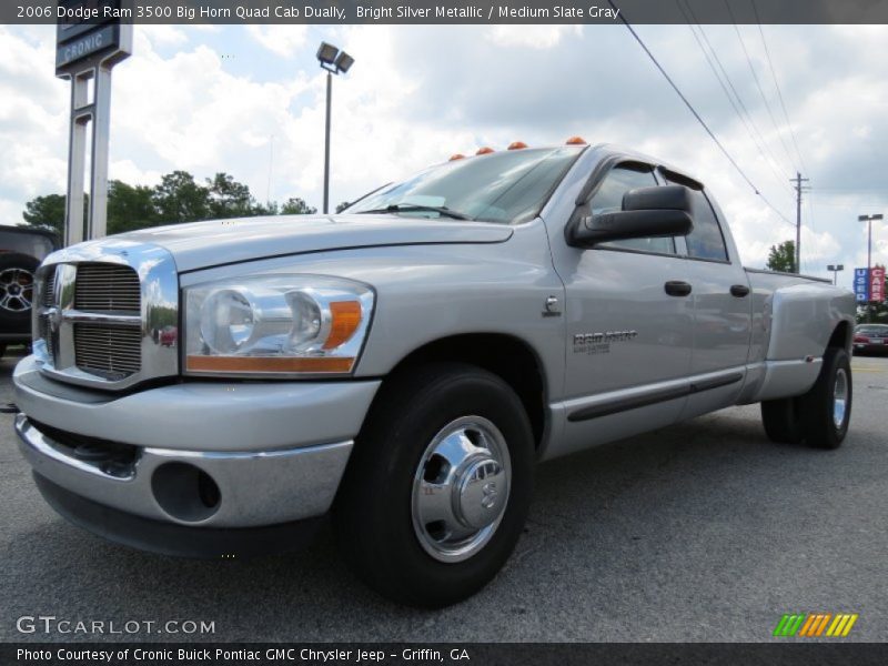 Bright Silver Metallic / Medium Slate Gray 2006 Dodge Ram 3500 Big Horn Quad Cab Dually
