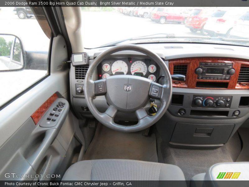 Bright Silver Metallic / Medium Slate Gray 2006 Dodge Ram 3500 Big Horn Quad Cab Dually