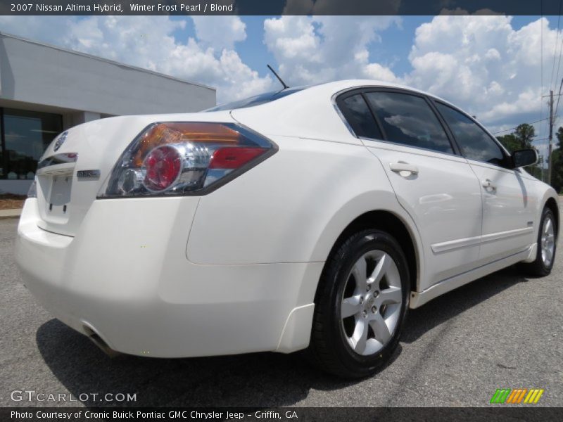 Winter Frost Pearl / Blond 2007 Nissan Altima Hybrid