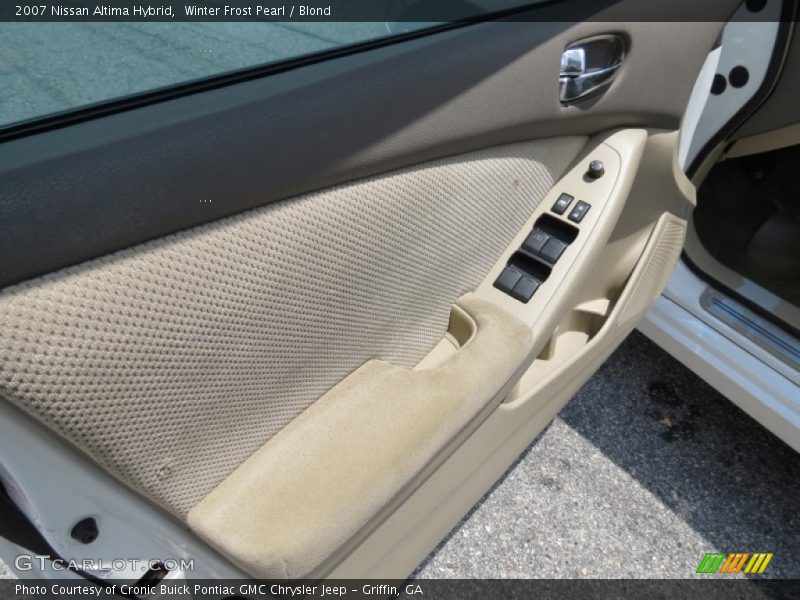 Winter Frost Pearl / Blond 2007 Nissan Altima Hybrid
