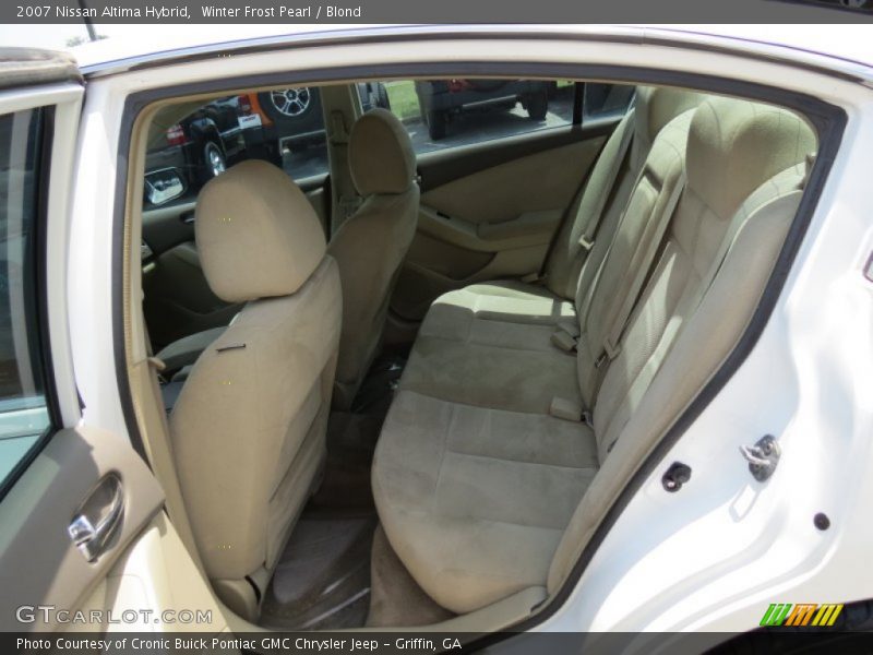 Winter Frost Pearl / Blond 2007 Nissan Altima Hybrid