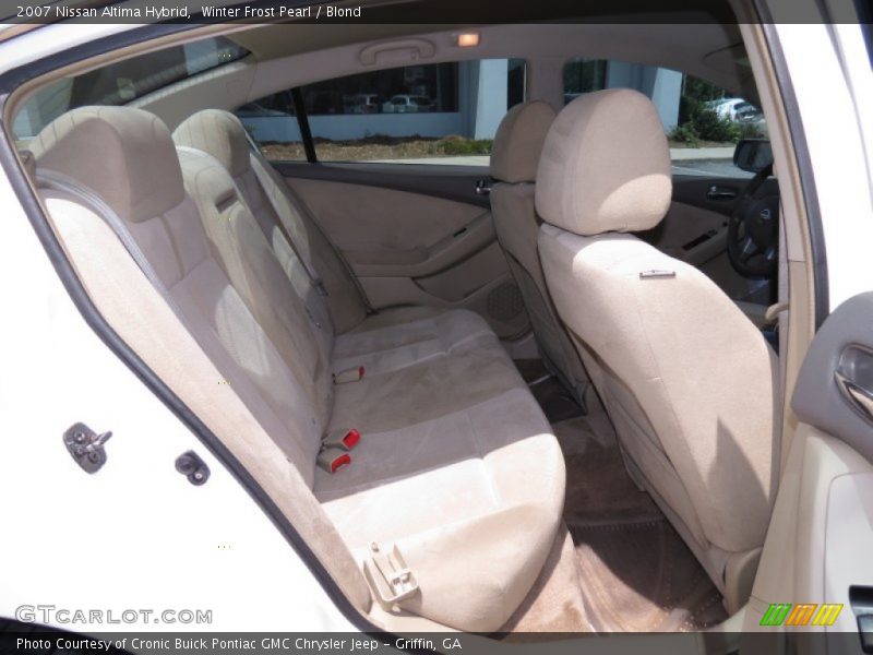 Winter Frost Pearl / Blond 2007 Nissan Altima Hybrid