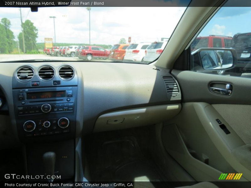 Winter Frost Pearl / Blond 2007 Nissan Altima Hybrid